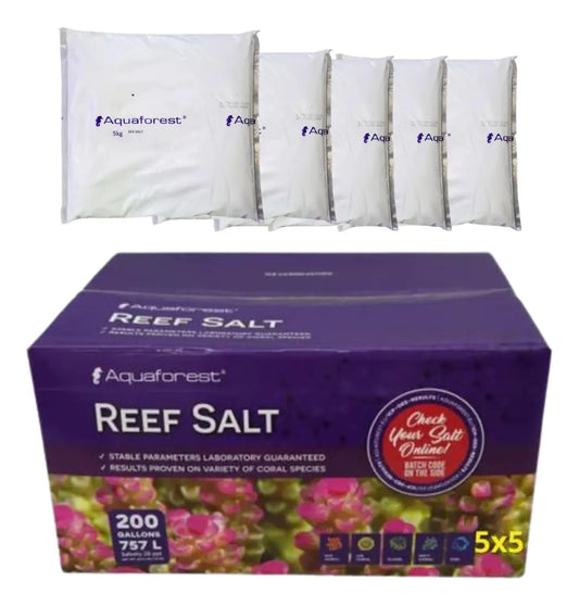 Sal Aquaforest Reef Salt caixa 25kg 5x5kg